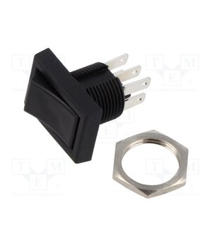 TRD23N10QC04 ROCKER; DPDT; Pos: 2; ON-ON; 3A/125VAC; 3A/28VDC; black; none 1O7edaVUACJQvYUqgJz7ZgO2Y-8L41i8uiEJO5h0p0E
