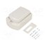 KM-200B+KM-100/G Enclosure: specialist; ABS; grey; IP54; Kit: KM-100/BK,KM-100/G 71eLsQExpaK2zGpV-A8pRUlvARR3JHG6zYASlQBh-hQ