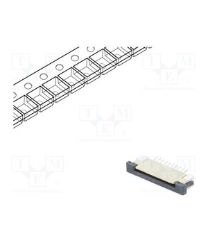 DS1020-07-10VBT1A-R Connector: FFC/FPC; SMT; PIN: 10; Contacts: copper; tinned; 1mm; ZIF GRi-zwzl0XEMq3dZ9SGwKCl3RMVSR1wGmXmE16BRbq0