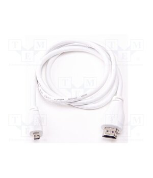 MICRO-HDMI/M TO HDMI-A/M CABLE 1M, WHITE Accessories: connection cable; white; 1m Qo3uKrJmBLhvBBkCNsKCnSWTanvJU7vJ_bcP6Puj5eQ