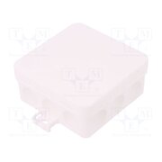 34561201 Enclosure: junction box; X: 85mm; Y: 85mm; Z: 37mm; polypropylene PP S8AvSRtahq4mVapc3xyoWlkaH6IWwSV9JoU86jXIyo8