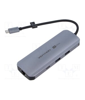 TQMHB Hub USB; USB 3.0; PnP; grey; Number of ports: 9; 0.15m rjXOEo3XBbsp4yXHZvwj9jxjmFaL9Fl9PD_aTdNDyxs