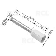 FASTON TERMINĀLS vadam <0,75 mm², caurules garums 12 mm

 CAA07_12.jpg