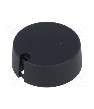 A1040069 Knob; with pointer; plastic; Øshaft: 6mm; Ø40x16mm; black; A10 k0lsibP55jCrhYoHgdvDIB5xeQzyQrg7LFcPBf1N3Ls
