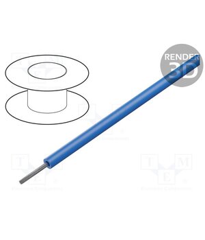 1855 BL001 Wire; HookUp Wire; stranded; Cu; 22AWG; PVC; blue; 600V; 305m; 1000ft aunPbhvJG9qzr5nWVomwmw9Hp3CFOzTMfju4o2VHlPE