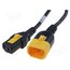 6051.2027 Cable; 3x0.75mm2; IEC C13 female,IEC C14 male; PVC; 1.2m; black 0wkjTmGmcRzJ_RXA3SPySYhtPj_yLftiapjjJ94Qk4o