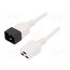 LT-550+549 H05VV-F 1.5/3C WHT 1M Cable; 3x1.5mm2; IEC C19 female,IEC C20 male; PVC; 1m; white; 16A Fb-4KFAvYu-kXnWDOCwZ-iEugt4lbai7NtnOBY0QJCk
