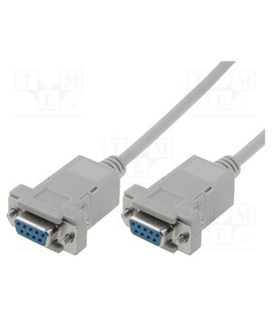 AK-610100-030-E Cable; D-Sub 9pin socket,both sides; 3m; grey v9ifwPNGMh8GgIOBfR4B_VrvkZuC1uNxRIe3donS8O4