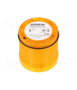 8WD4420-0CD Automation module: light signaller; yellow; LED; 24VDC; 24VAC BeQYYmT5L8vSs03lmX640fzExJN6YD_2pNyIyMFc7iU