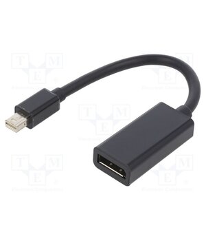 A-MDPM-DPF4K-01 Adapter; DisplayPort socket,mini DisplayPort plug; 0.15m; black iy_13TgkOABdgga0lqd341qYEGNBcTS9Jk41R83L0QU