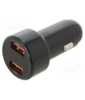 CCMLC20A-01 USB power supply; USB A socket x2; Sup.volt: 12÷24VDC; 45W; black foCVtdmG34sFZKL81PjpcrTfP0icA0L8gynMn1uxbHo