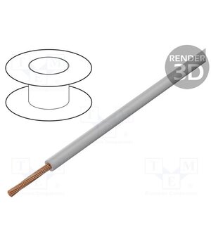 FLRY-A1.00-GY/1 Wire; FLRY-A; 1x1mm2; stranded; Cu; PVC; grey; 60V; Class: 5 CdH39g7hxtM2nWXcxPbygawsuM6hZ3wLnBvohgrSJHk