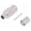 J01021A0155 Connector: N; plug; female; straight; 50Ω; crimped; for cable; PTFE 7QFqHofCiU4SraLmtpyzP80wXgNtfS7C2SVehIV7TYU