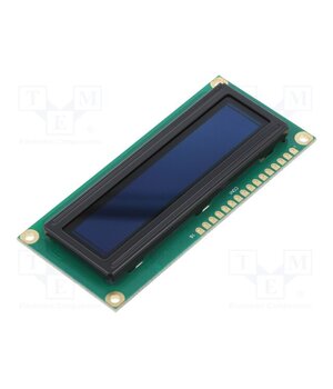 REC001601BGPP5N00100 Display: OLED; alphanumeric; 16x1; Dim: 80x36x10mm; green; PIN: 16 uzaQAabAilMAgWoQYLz9K34nQmPLTpv-88Bhv9QdbDY