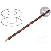 TSK1130 RED BLACK Wire: assembly; 2x0.25mm2; stranded; Ext.dimensions: 2x1.4mm; 100m CjAmdkHkHVb3vAHunIaB_CDZ2Uf2wASU8GpSF9R3P4I