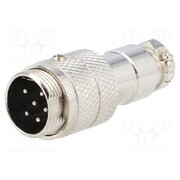 MIC346 Connector: microphone; plug; male; PIN: 6; for cable; straight rMYwzb-1_wMxzkF4hLakGJAG7nfEjG52hSQ3_i46uDA