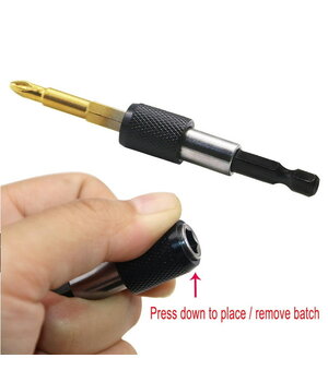 Skrūvgriezis pagarinājuma stienis 1/4" HEX, komplekts 3 gab. (60/100/150 mm)

 IRAD061+2.jpg