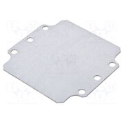 9511150 Mounting plate; steel; W: 107mm; L: 110mm; Thk: 1.5mm; Plating: zinc HIay1s_FGBqbM42vct-QgKvc2a0qPVOSCAI4z8FynEc