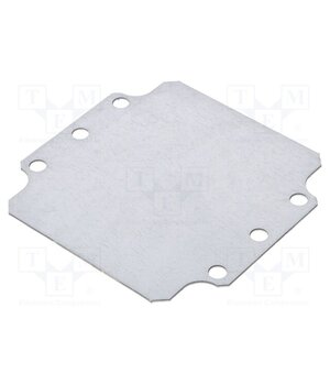 9511150 Mounting plate; steel; W: 107mm; L: 110mm; Thk: 1.5mm; Plating: zinc HIay1s_FGBqbM42vct-QgKvc2a0qPVOSCAI4z8FynEc