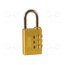 K11030D Padlock; shackle,combination code; brass; A: 30mm; B: 25mm; C: 5mm Dmi1crX7KsdOPy9hSiQm2clnX9iizEIKUpCaWYUiIM8
