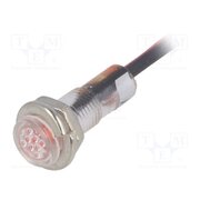 R9-79L-11-12RED Indicator: LED; flat; red; 12VDC; Ø5.2mm; IP40; cables; 100mm 5vemTDwUYxmlZeEUOn0w4SdSsq0ZXXP_vpX0fU7pU44