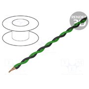 TSK1130 GREEN BLACK Wire: assembly; 2x0.25mm2; stranded; Ext.dimensions: 2x1.4mm; 100m 6w9FRk4VPd2YylbePDGL88St-RaXizGUiTHHvzgyRyM