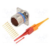 D38999/20FC98PN Connector: military; socket; male; PIN: 10; straight; crimped; 7.5A 8Hl4k5zJWT9Bps3CV9_QZ4gX8v80RwnmAVtyxSU1Tpc