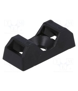 151-10930 Holder; screw; UL94V-2; black; Tie width: 5mm; Ht: 6.7mm; L: 21mm D1RNTsMCD5BwaJ3yWkdIZpZYMzZwKGeG0g6SqPax-mQ