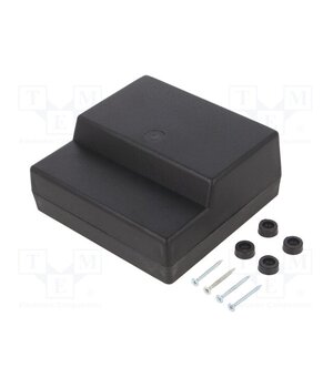 Z20 ABS Enclosure: desktop; X: 125mm; Y: 120mm; Z: 53mm; ABS; black 75qPTezGEUMII5cmPZqVy1bQpbuHcPRftdB4nhXNVfQ
