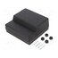 Z20 ABS Enclosure: desktop; X: 125mm; Y: 120mm; Z: 53mm; ABS; black 75qPTezGEUMII5cmPZqVy1bQpbuHcPRftdB4nhXNVfQ