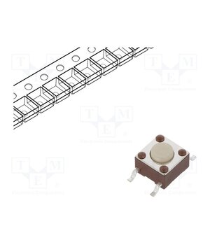 TL3301NF260QG Microswitch TACT; SPST-NO; Pos: 2; 0.05A/12VDC; SMT; none; 2.55N L667zHB-21LIyGjIv3qc41QMBhG6KWzqRtBlktvBwao