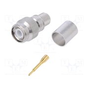 J01010A0049 Connector: TNC; plug; male; straight; 50Ω; crimped; for cable; PTFE 4NOjW57_Q07gvrYVTGKMucmVFNuBCeH73m41XCGHpjU
