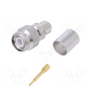 J01010A0049 Connector: TNC; plug; male; straight; 50Ω; crimped; for cable; PTFE 4NOjW57_Q07gvrYVTGKMucmVFNuBCeH73m41XCGHpjU