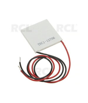 Peltier plāksnes modulis TEC1-12706 12V 5A 60W, -30°C ... 70°C, 40x40x3,5mm

 PPLT125.jpg