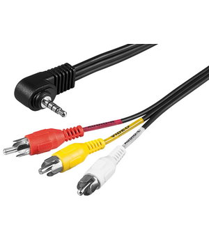 3,5 mm (4-pin) uz 3 RCA kabelis, 1,5 m

 CKA045.jpg