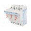 CH143DU Fuse holder; 14x51mm; for DIN rail mounting; 50A; 690VAC; Poles: 3 f-LZ9VZhjivjDoIxACLpB3iwVsNXYYWjGjJDJJ_rzY0