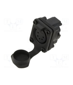 AXS5FP1H Connector: XLR; socket; female; AXS; 7.5A; 133V; PIN: 5; IP65; angled tQ9iXCET_TtuTC7Na_mO4qw189nyl6c_kTf9MLIyliE