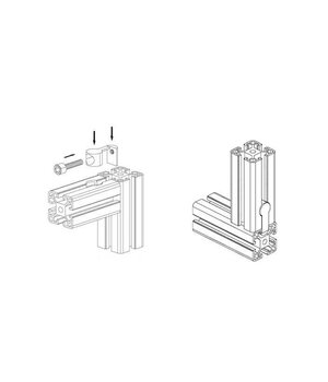Iekšējais stūra savienotājs profilam 2020 sērija, TSLOT, T-NUT, TNUT

 II22F04+1.jpg