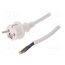 W-98391 Cable; 3x2.5mm2; CEE 7/7 (E/F) plug,cables; PVC; 2m; white; 16A MXFgg4ID0HfYe5wLAFVCODfGRTMsNOzK4b248gmB2cc