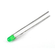 LED ø3mm green diffuse LC
