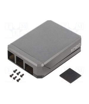 ARG-15392 Enclosure: for computer; Raspberry Pi 4 B; aluminium; grey kWK6MuFs4d6PF3eHVsCg6ykkl_lfj0vsxhmFVB1EByE