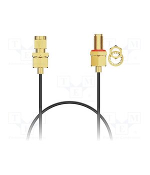 CAB606RF-0914-A-1 Cable; SMA male,SMA female; black; straight,with o-ring seal dDyC-6MU9pT7ynxOvqbx6G2vhixn27q5wAK0ojURMHY