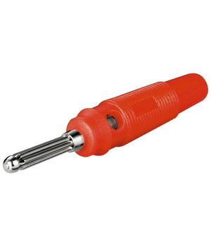 PLUG ø4mm 'banan' tipa ar skrūvi, sarkans

 CKI085RQ.jpg