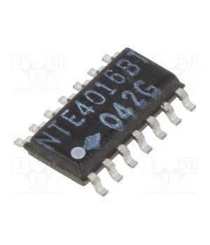 NTE4016BT IC: analog switch; multiplexer; Ch: 4; Outputs: 1; SO14; 3÷18VDC ObqtQZSaS1upLVk2Ckb0U9h0GouhZ92aq4B4NmYdF3c