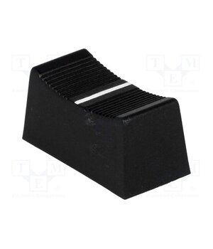 CS1 TYPE B BLACK Knob; slider; black; 23x11x11mm; Width shaft 3/4mm; plastic a6eAZuHVJfs5G1vDxMPCbgWEhvZ-mvOSuSRRok2Ni2o