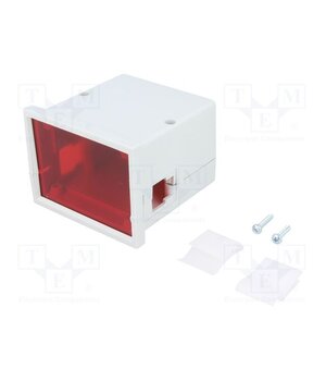 KM-62-PF/GY Enclosure: panel; X: 72mm; Y: 72mm; Z: 55mm; ABS; grey; screwed TKwx8MX4o74wf4heipaMS_xo95LFcpscsvZtCrKzOwM