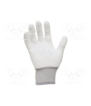 109-0008-P Protective gloves; ESD; M; 2pcs; polyamide; white; <100MΩ 1qYVtQ7CSiJIhM4rDcEe25xZTFe-eGc7bnkmqVr3JQE
