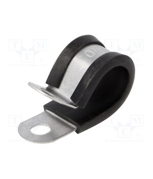 166-50601 Fixing clamp; ØBundle : 14mm; W: 12.7mm; steel; Cover material: PVC _rRa5qD9uF8z9oep7LD-Zi_bTyCkMFOtw09WBy45faM