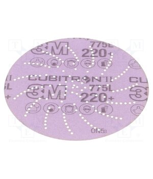 775L P220 125MM CUBITRON II Sanding plate; 125mm; Granularity: 220; with holes; Mounting: bur A_3rKld8WpUqG2-2AkG7uZw6W1mVwcQnznsxjFOcNNA