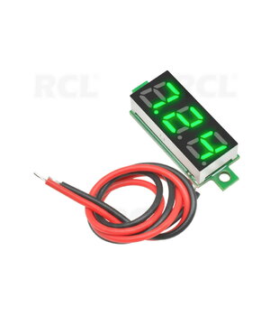 VOLTMETRS - MODUĻIS 0,36" LED zaļš, DC 2,5-30V, 2 vadi

 ATMV24Z.jpg